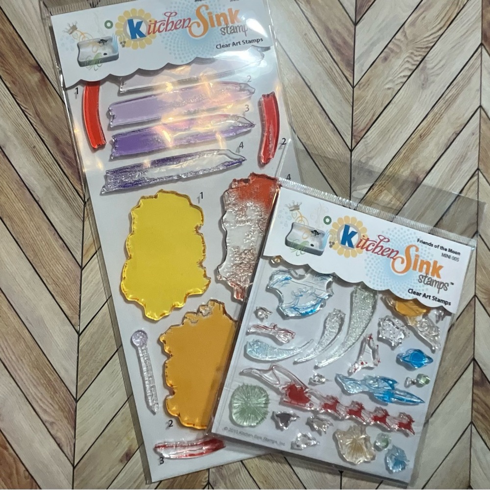 Kitchen Sink multi step stamp sets, 2 sets! Rare!
